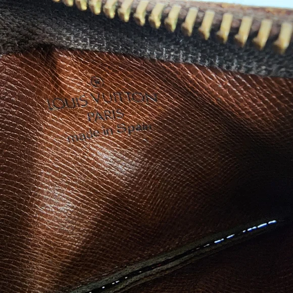 Louis Vuitton Brown Gold Monogram Pochette Cles Coin Wallet Purse Bag - Picture 5 of 10